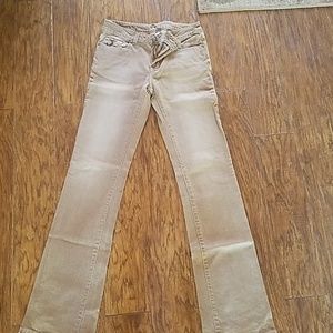 Tan boot cut pants